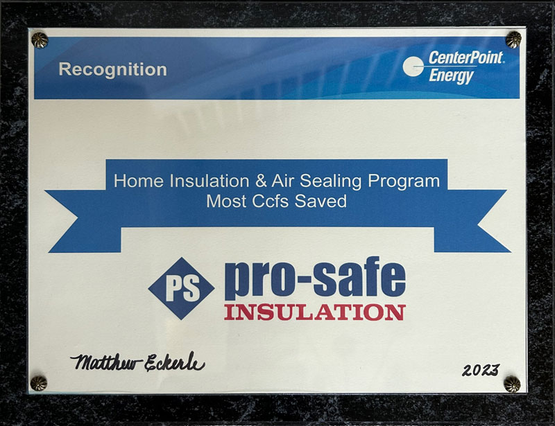 Home Insulation & Air Sealing Program Most Ccfs Saved 2023